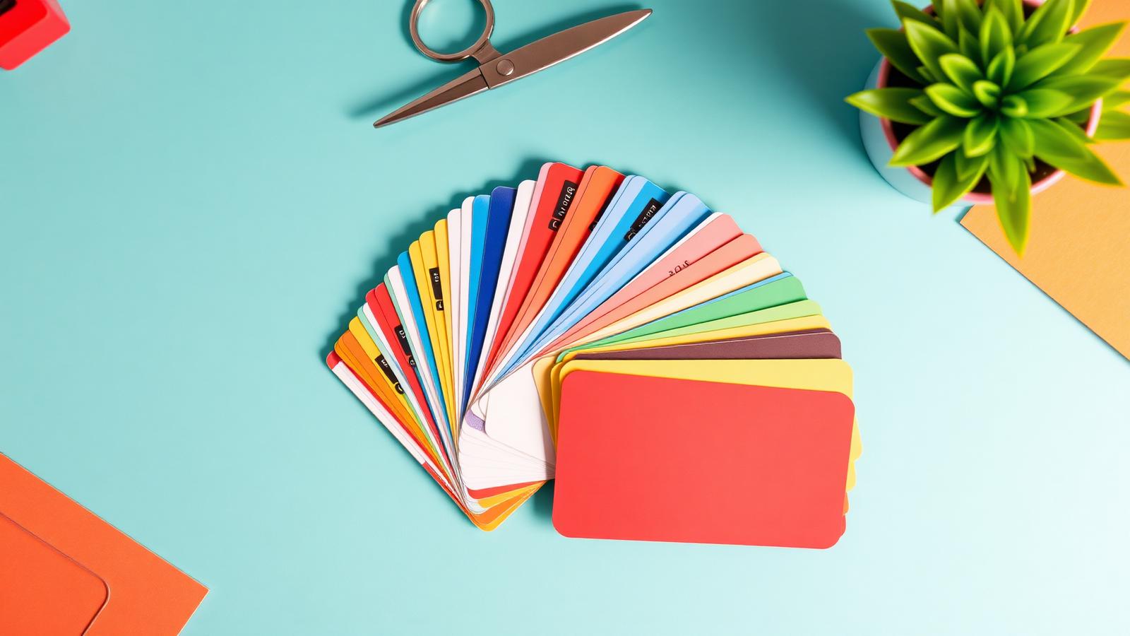 A bright spread of credit cards laid out in a row, ready to be listed and ranked — www.changeyourlife.money