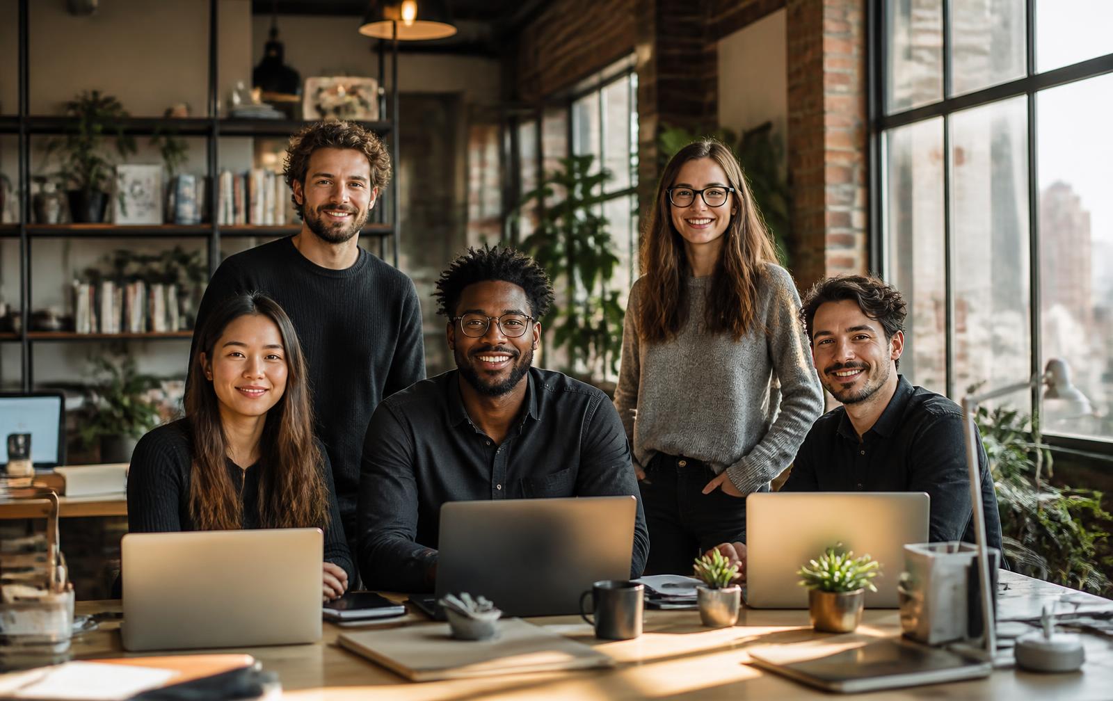 The Creative Web Designs and Development team of designers and developers in their New York studio — www.changeyourlife.money